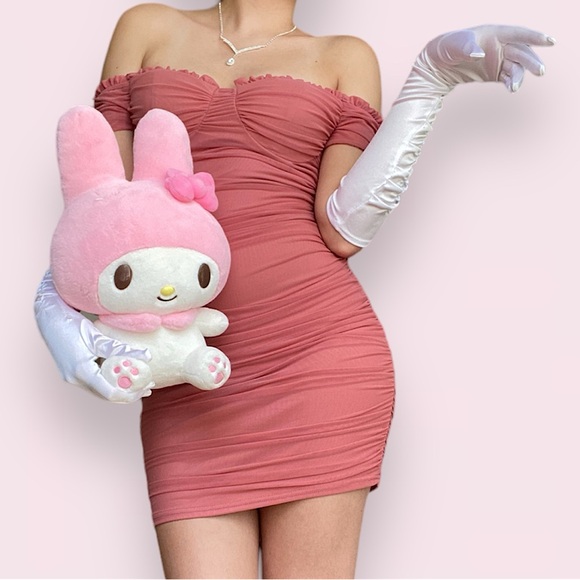 Windsor Stunning Sweetheart Pink Mesh Mini Dress - Picture 2 of 12